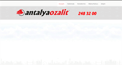 Desktop Screenshot of antalyaozalit.com