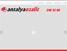 Tablet Screenshot of antalyaozalit.com